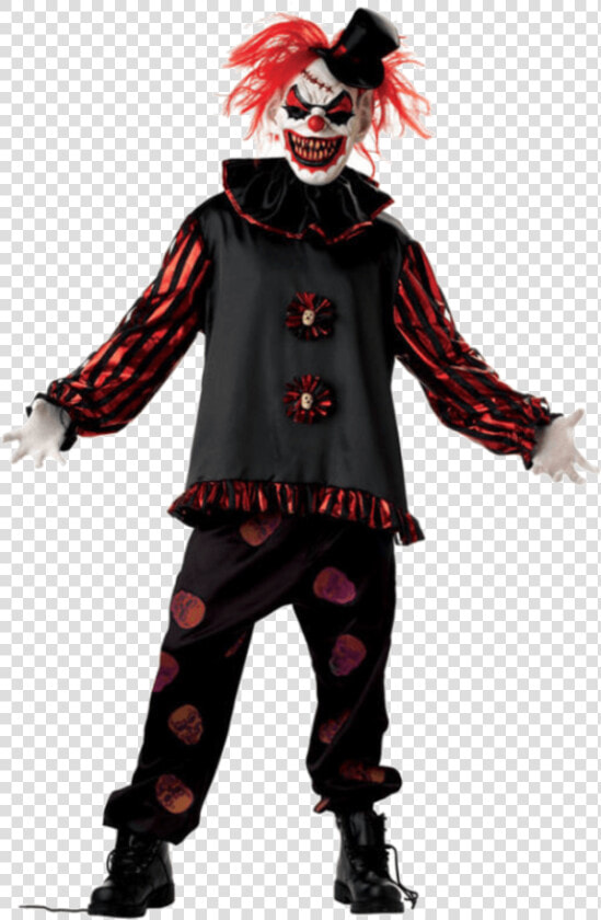 Transparent Scary Clown Png   Killer Clown Costume  Png DownloadTransparent PNG