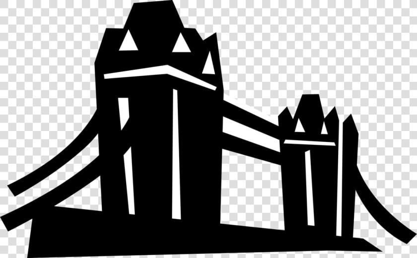 Vector Illustration Of Tower Bridge Bascule And Suspension  HD Png DownloadTransparent PNG