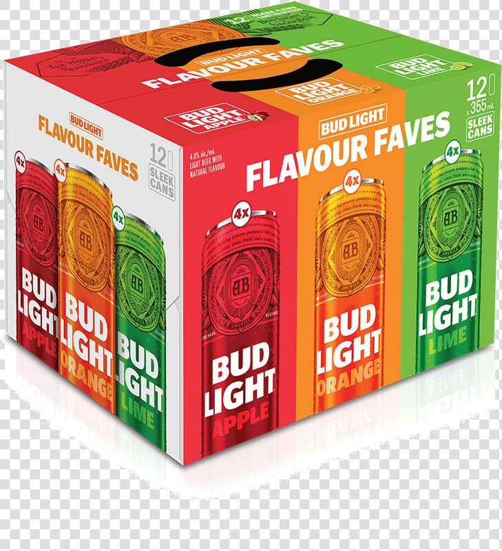 Bud Light Flavor Faves 12 X 355 Ml   Carton  HD Png DownloadTransparent PNG