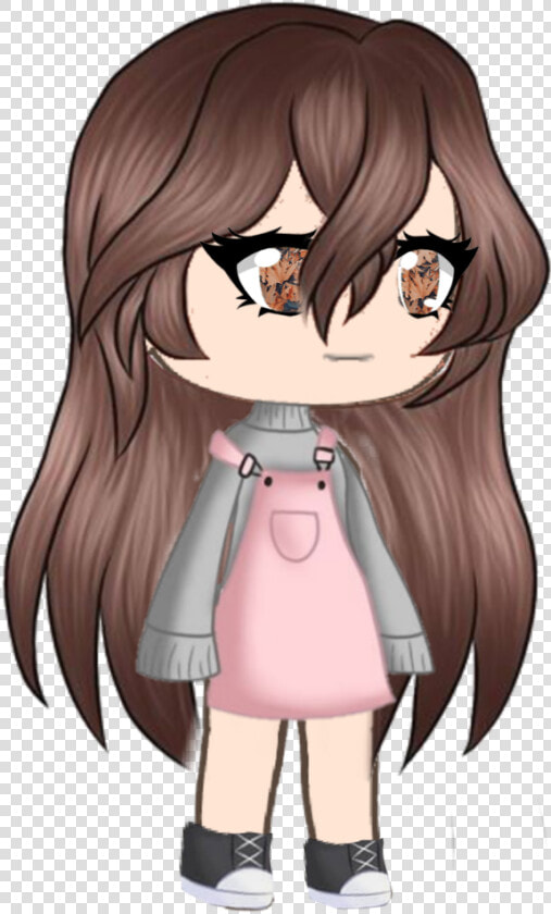  chibi  chibis  brown  schürze  longhair   Cartoon  HD Png DownloadTransparent PNG