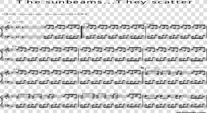 Transparent Sunbeams Png   Sheet Music  Png DownloadTransparent PNG