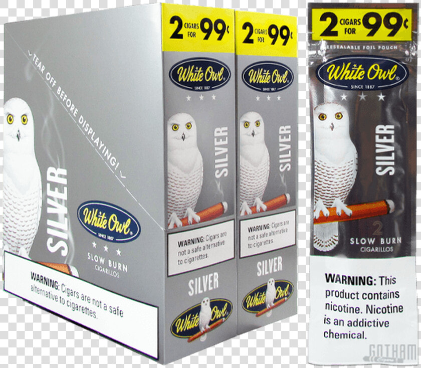 White Owl Cigarillos Silver   Silver White Owl Cigarillos  HD Png DownloadTransparent PNG