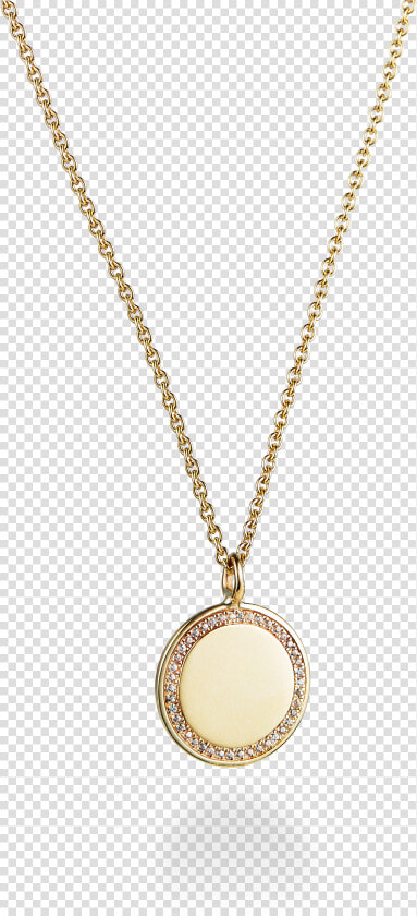 9ct Yellow Gold Diamond Set Round Pendant   Pendant  HD Png DownloadTransparent PNG