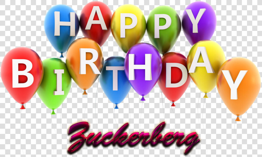 Transparent Zuckerberg Png   Happy Birthday Anthony With Balloons  Png DownloadTransparent PNG