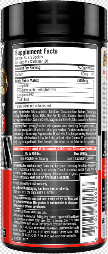 Six Star Pro Nutrition Creatine X3 Pills  HD Png DownloadTransparent PNG