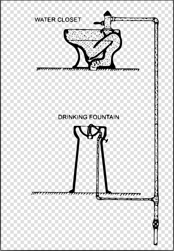 Toilet  amp  Water Fountain Clip Arts   Schema Water  HD Png DownloadTransparent PNG