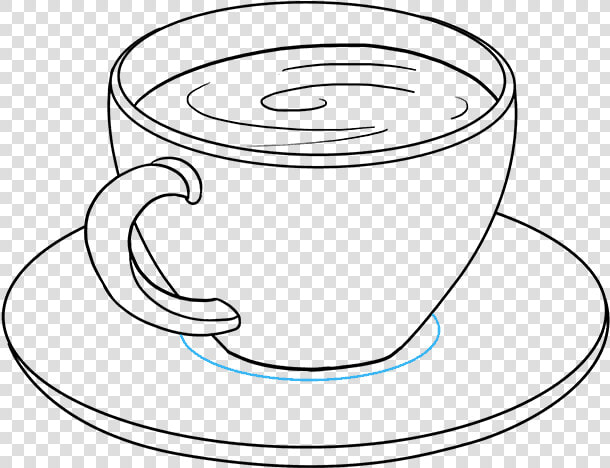 How To Draw Coffee Cup   Draw Liquid In A Cup  HD Png DownloadTransparent PNG