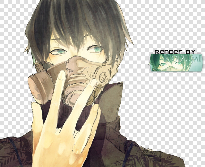 Anime Boy With Mask Clipart   Anime Gas Mask Guy  HD Png DownloadTransparent PNG