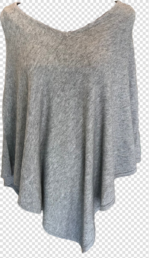 Gracewear Heathered Gray Poncho   A line  HD Png DownloadTransparent PNG