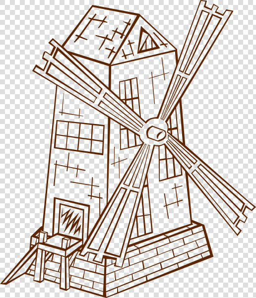 Middle Ages Mill Drawing  HD Png DownloadTransparent PNG