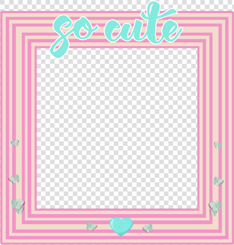 Freetoedit Cute Frame Stripes Striped Pink White Blue   Cornershop Sleep On The Left Side Single  HD Png DownloadTransparent PNG