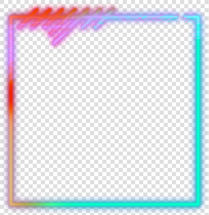 Mq Neon Frame Frames Border Borders   Neon Border Transparent Background  HD Png DownloadTransparent PNG