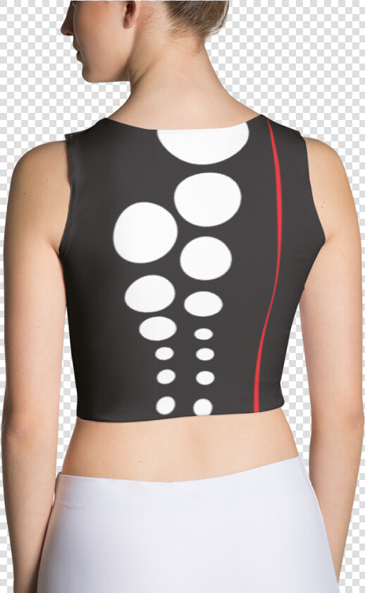 Black Dots Sublimation Cut  amp  Sew Crop Top   Crop Top  HD Png DownloadTransparent PNG