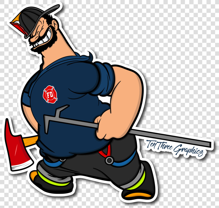 Transparent Fireman Hat Png   Popeye Firefighter  Png DownloadTransparent PNG