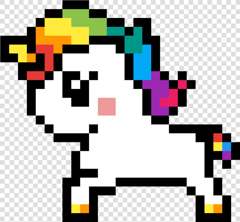 Transparent Baby Unicorn Clipart   Cute Pixel Art Unicorn  HD Png DownloadTransparent PNG