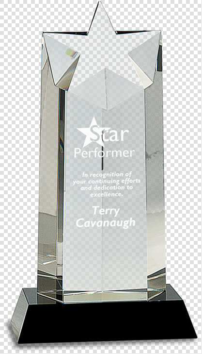 10” Tall Premier Optic Crystal Star Award Mounted On   Award Trophy Crystal Png  Transparent PngTransparent PNG