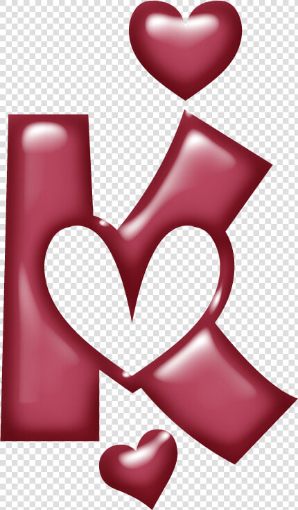 Corazon Con La Letra K  HD Png DownloadTransparent PNG