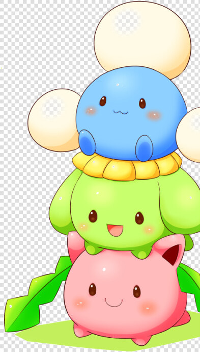 Shiny Hoppip Skiploom Jumpluff  HD Png DownloadTransparent PNG