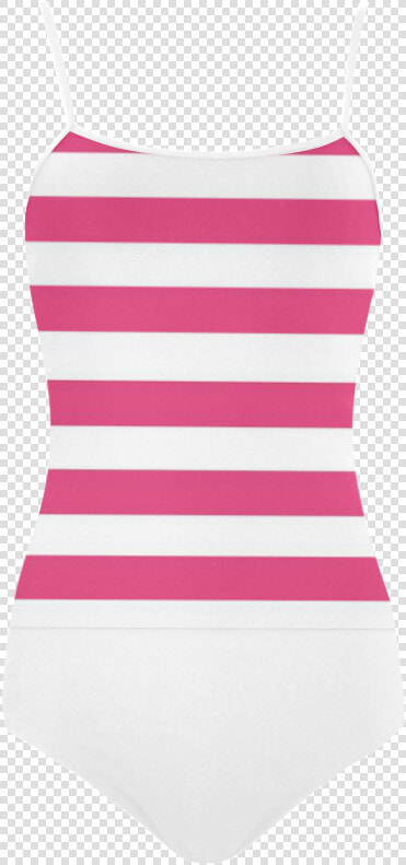 Pink And White Stripes Strap Swimsuit   Maillot  HD Png DownloadTransparent PNG