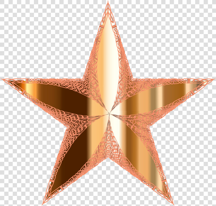 Ornamental Metallic Star Clip Arts   Metallic Star Transparent  HD Png DownloadTransparent PNG