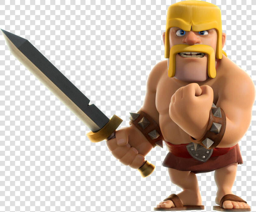 Clash Of Clans Barbarian   Clash Of Clans Hay Day Boom Beach Clash Royale  HD Png DownloadTransparent PNG