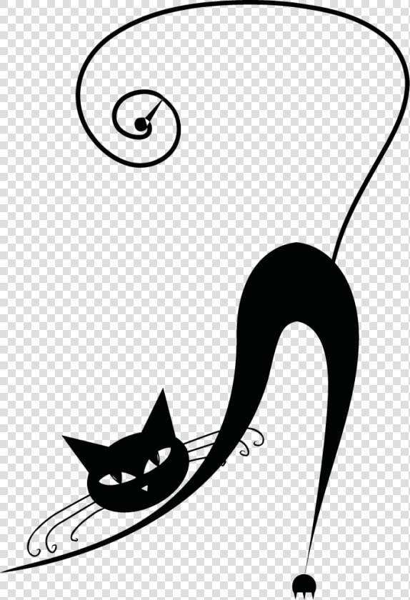 Transparent Cute Black Cat Clipart   Black Cat Drawing Easy  HD Png DownloadTransparent PNG