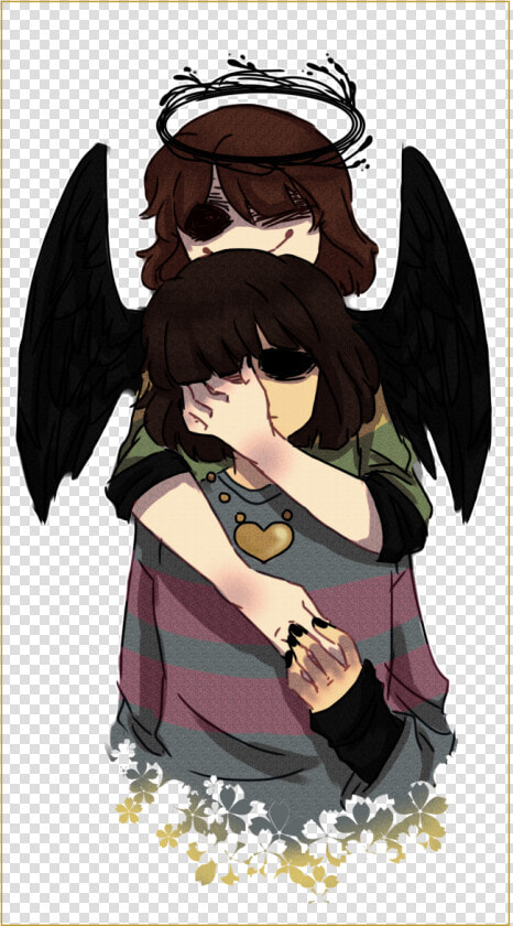 Angel Frisk And Devil Chara  HD Png DownloadTransparent PNG