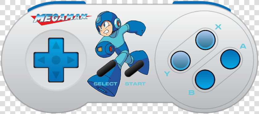 Retro bit Super Nintened Mega Man Snes Controller Dual   Mega Man  HD Png DownloadTransparent PNG