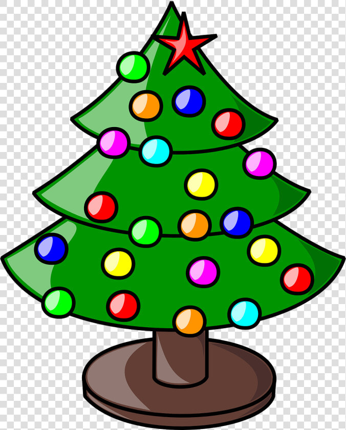 Árbol De Navidad  Vacaciones  Navidad  Decoraciones   Christmas Tree Cartoon Clipart  HD Png DownloadTransparent PNG