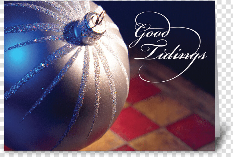 Elegant Silver Christmas Ornament Greeting Card   Christmas Card  HD Png DownloadTransparent PNG