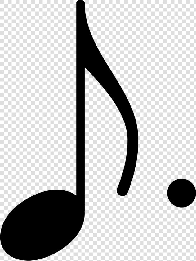 Filedotted Eighth Note Stem Up   Dotted Eighth Note Symbol  HD Png DownloadTransparent PNG