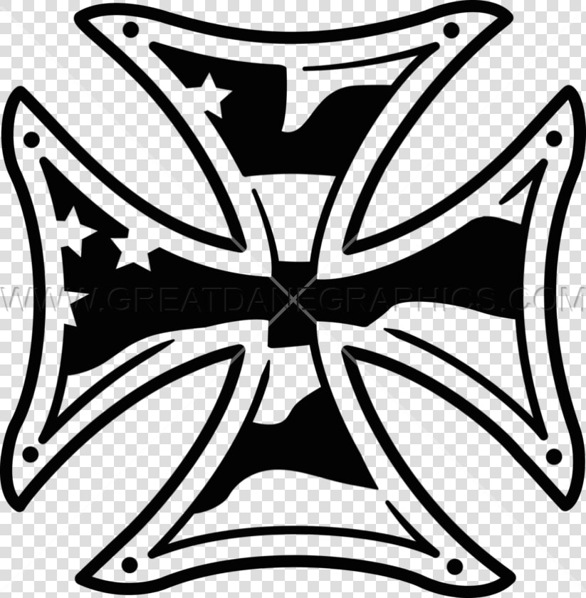 Black And White symmetry line Art clip Photography coloring   Iron Cross Sticker  HD Png DownloadTransparent PNG