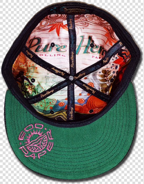 Pure Hemp Grassroots 6 Panel Fitted Hat   Baseball Cap  HD Png DownloadTransparent PNG