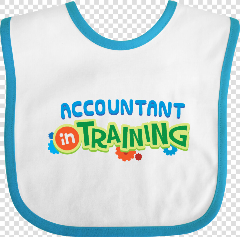 Accountant In Training Baby Bib White And Turquoise   Active Tank  HD Png DownloadTransparent PNG