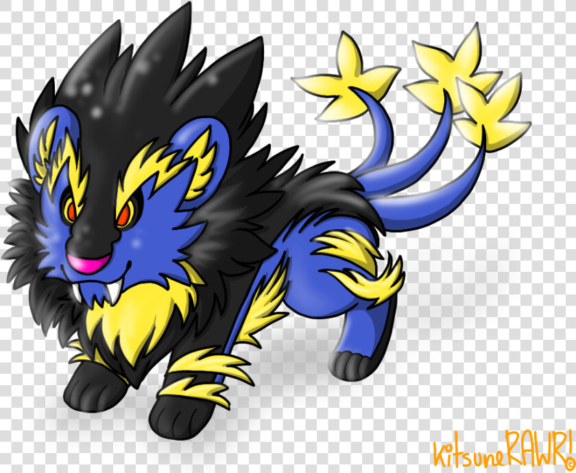 Mega Luxray   Cartoon  HD Png DownloadTransparent PNG