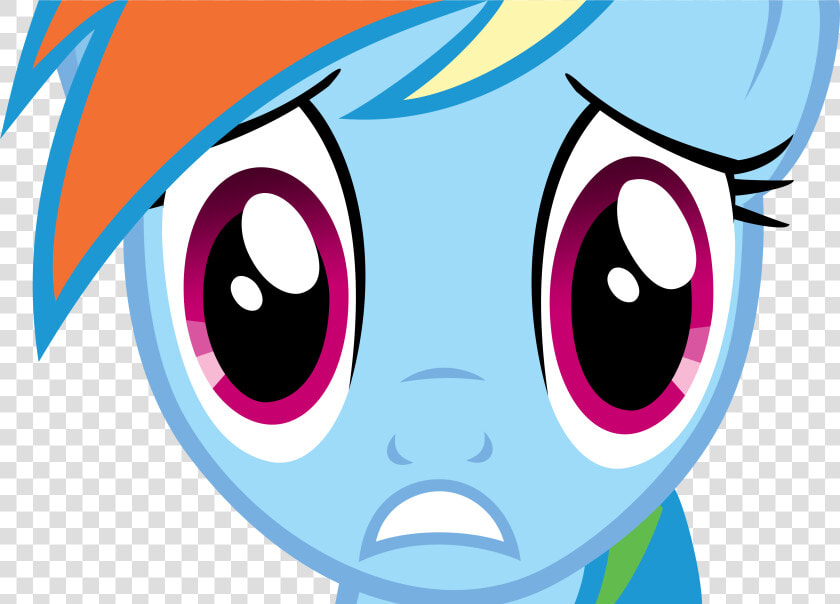 I Dunno So Have A Rainbow Dash By Dasduriel   Mlp Scared Rainbow Dash  HD Png DownloadTransparent PNG