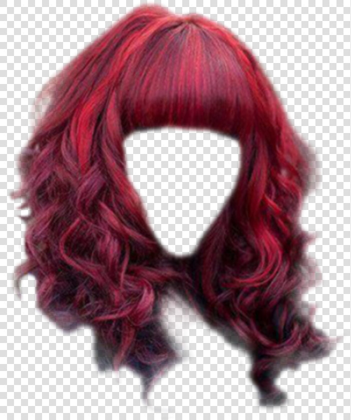  hair  red  highlights  costume  dressup   Lace Wig  HD Png DownloadTransparent PNG