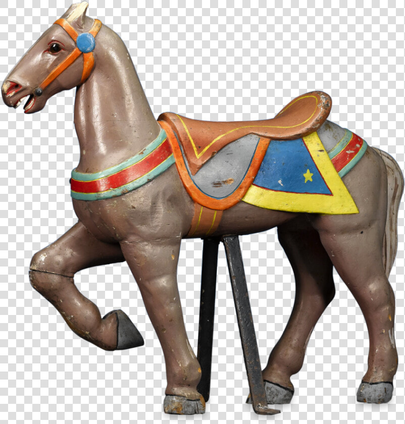 Miniature Illions Standing Carousel Horse   Sorrel  HD Png DownloadTransparent PNG