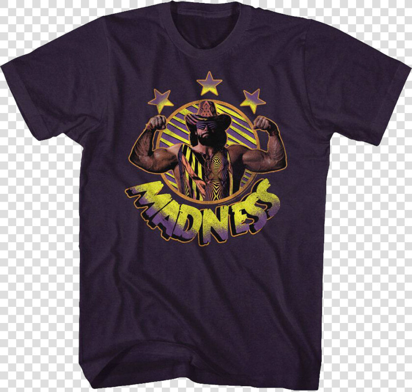 Madness Macho Man Randy Savage T shirt   Skid Row Band T Shirt  HD Png DownloadTransparent PNG