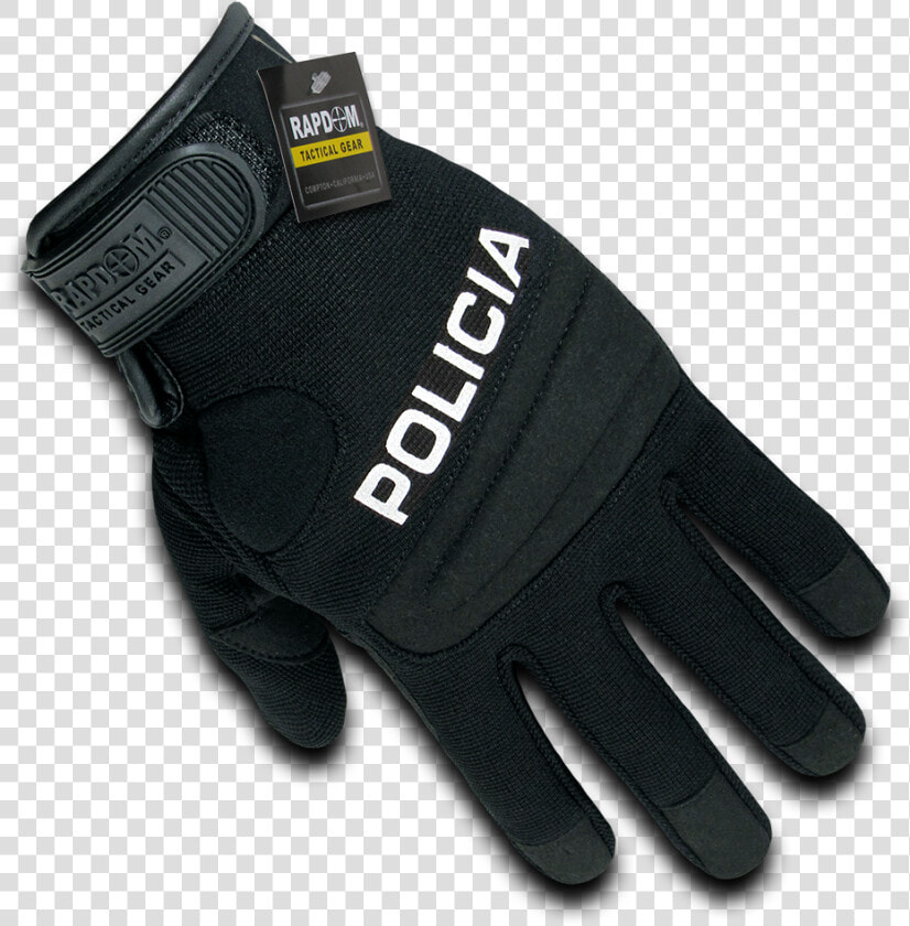 Rapdom Policia Digital Leather Duty Gloves   Police Gloves  HD Png DownloadTransparent PNG