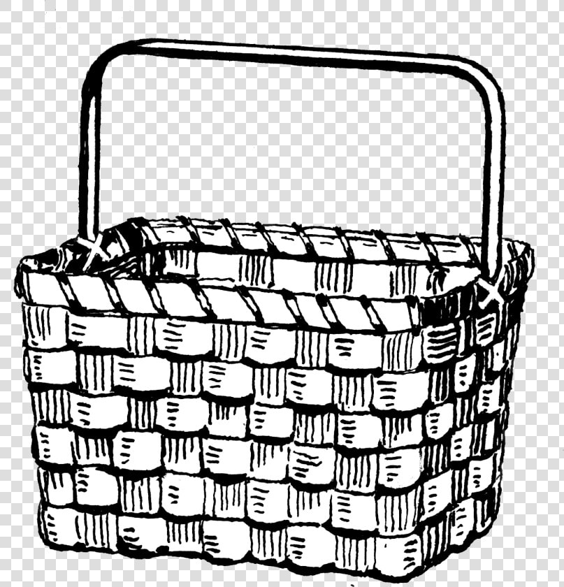 Basket 493   Hot Air Balloon Basket Drawing  HD Png DownloadTransparent PNG