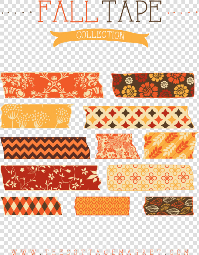 Transparent Autumn Pngs   Digital Washi Tape Png Free  Png DownloadTransparent PNG