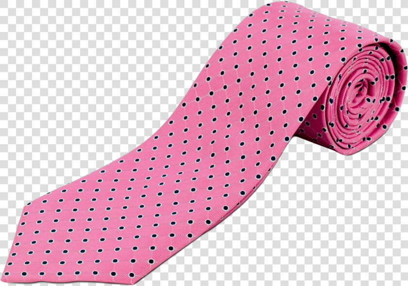 100  Silk Extra Long Pink And Navy Polka Dot Tie For   Polka Dot  HD Png DownloadTransparent PNG