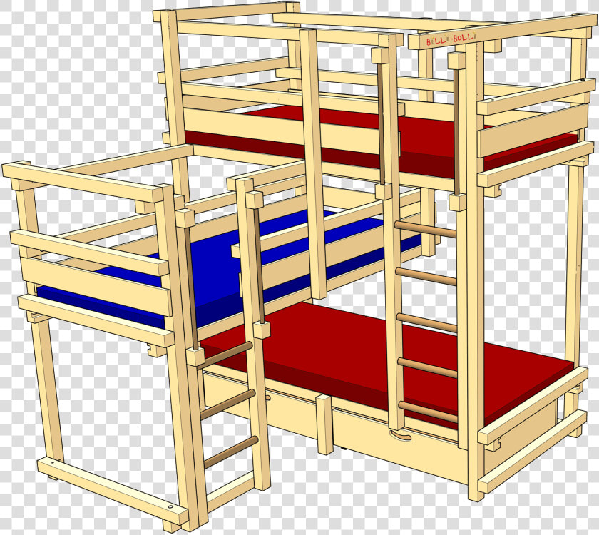 Bed For Three Type 2a   Billi Bolli  HD Png DownloadTransparent PNG