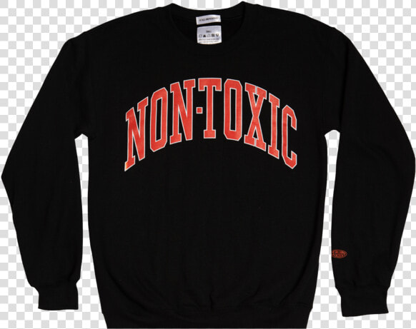 Non toxic Crewneck In Black   Long sleeved T shirt  HD Png DownloadTransparent PNG