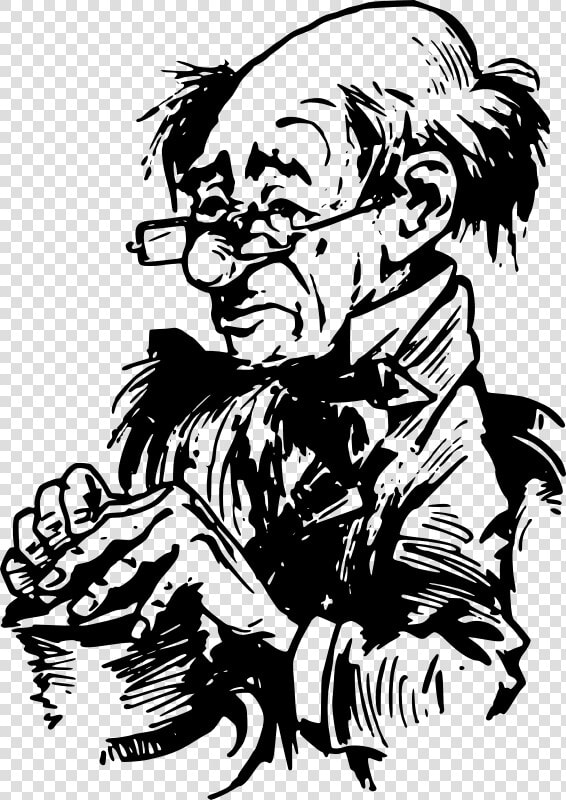 Old Man Sad   Old Man Line Art  HD Png DownloadTransparent PNG