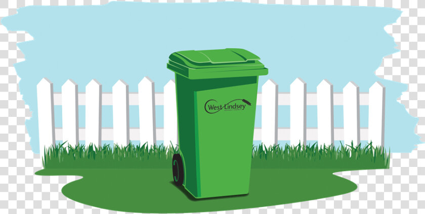 Green Bins Illustration With Background   Garden Rubbish Transparent Background  HD Png DownloadTransparent PNG