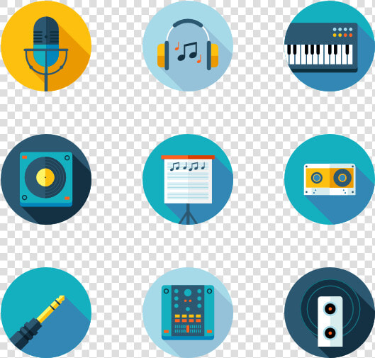 Essential Set   Music Note Flat Design  HD Png DownloadTransparent PNG