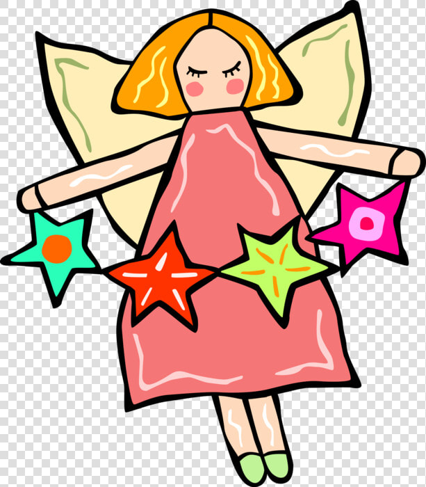 Vector Illustration Of Spiritual Angel With Wings And  HD Png DownloadTransparent PNG