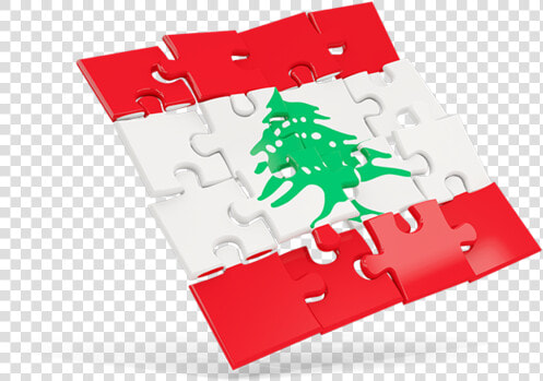 Square Puzzle Flag   Coat Of Arms Of Lebanon  HD Png DownloadTransparent PNG